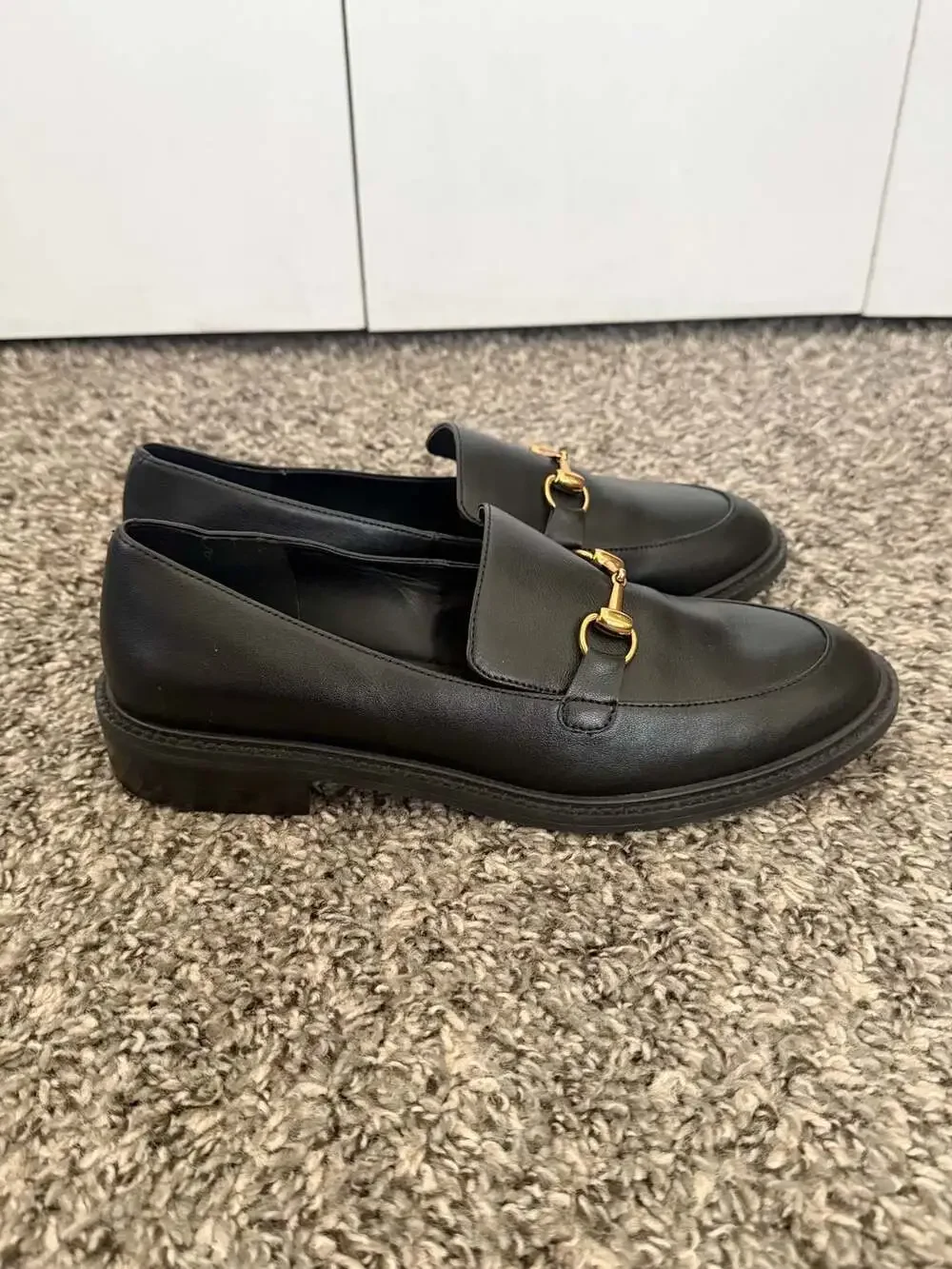 Lisa + Vicky Zany Black Bit Loafers Size 7.5